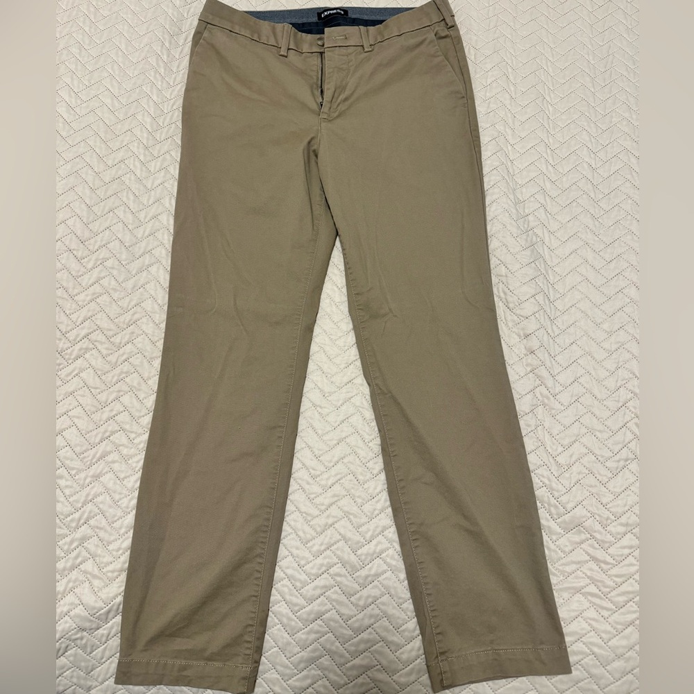 Express: men’s 31x30 slim fit brown pants